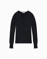 Daniel Black Silk Long Sleeve Top