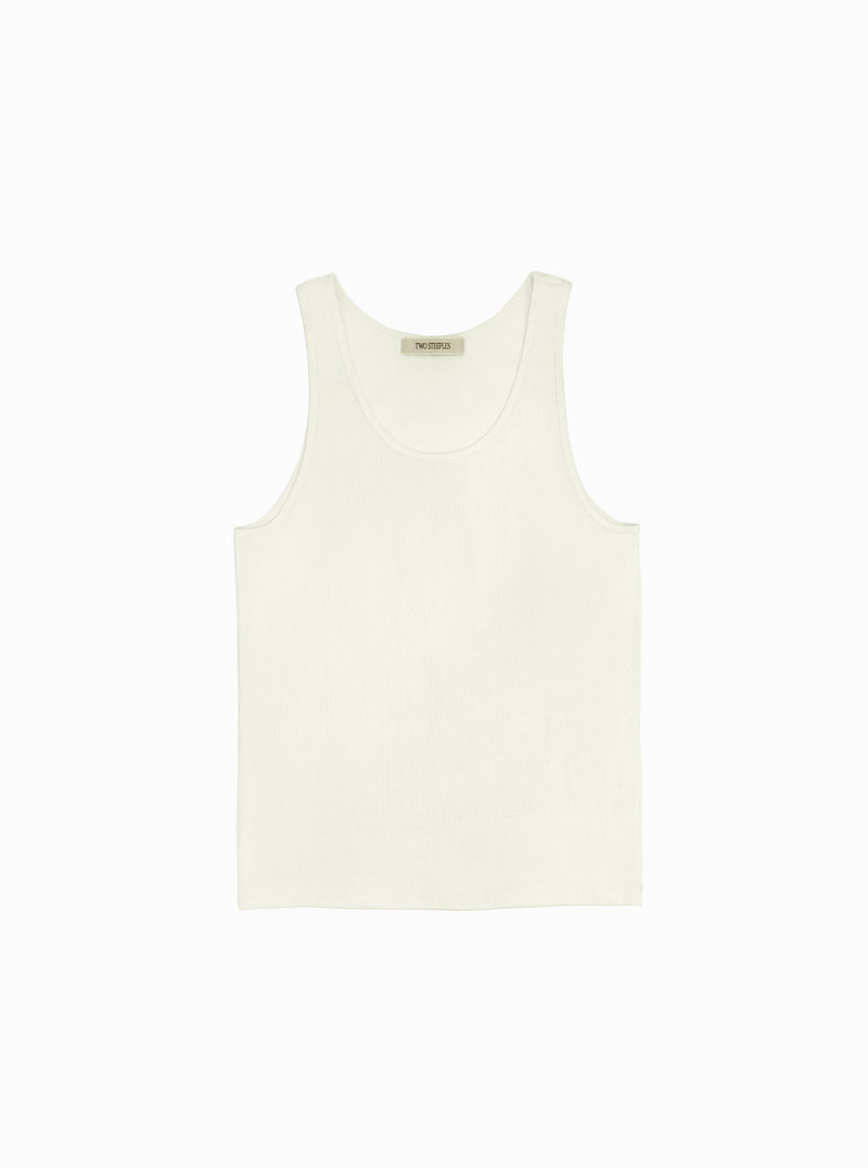 Florian White Silk Vest